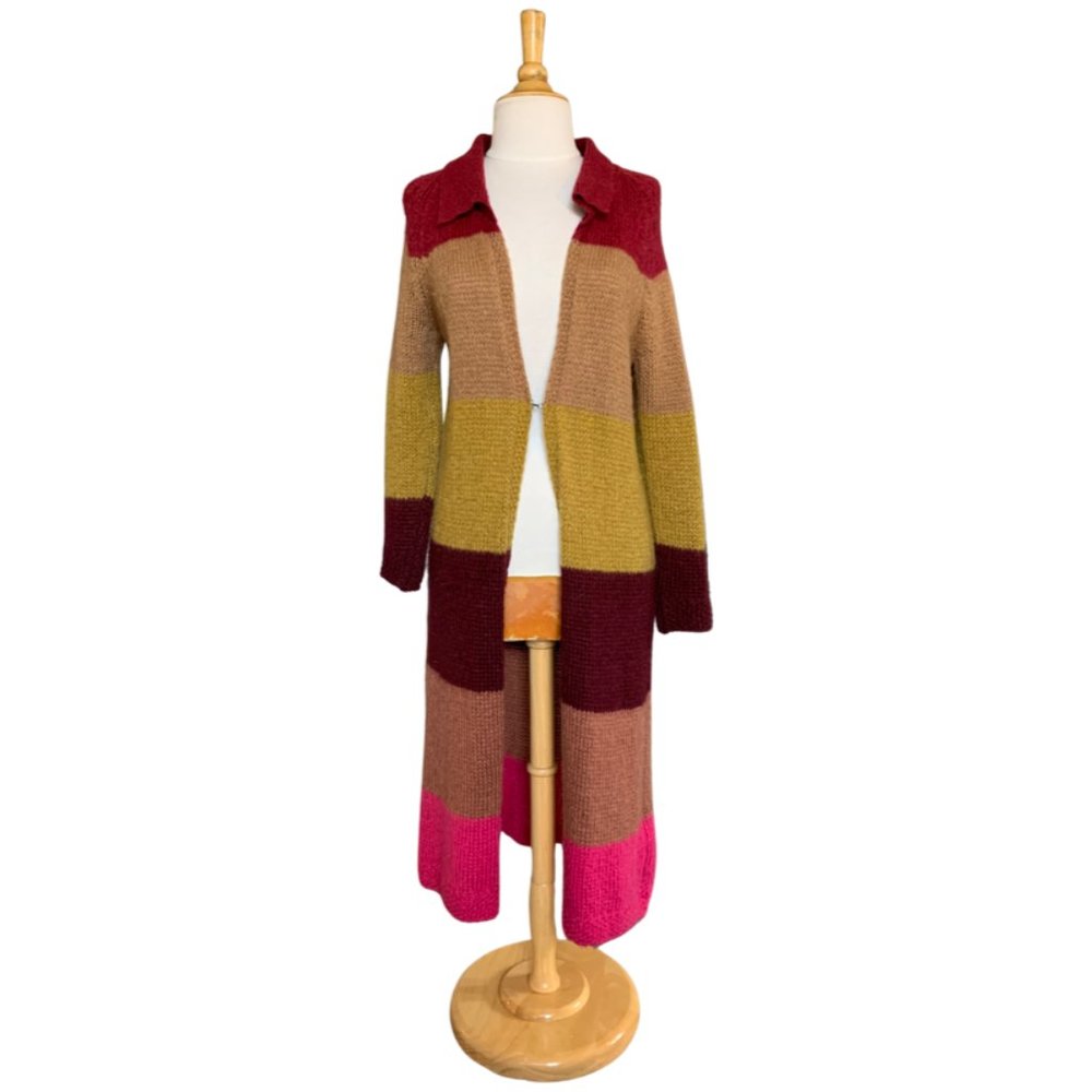 Free People Multicolor Block Cardigan